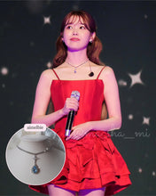 Load image into Gallery viewer, [IU Necklace] Romantic Queen Rhinestone Choker Necklace - Light Sapphire