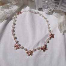 Load image into Gallery viewer, Butterfly Waltz Choker Necklace - Rosegold ver.