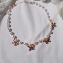 Load image into Gallery viewer, Butterfly Waltz Choker Necklace - Rosegold ver.