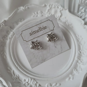 Vintage Fragment Earrings - Silver