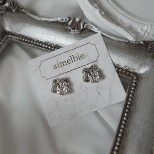 Vintage Fragment Earrings - Silver