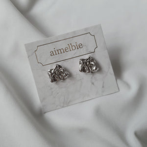 Vintage Fragment Earrings - Silver