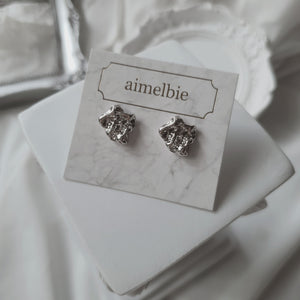 Vintage Fragment Earrings - Silver