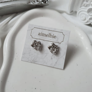 Vintage Fragment Earrings - Silver