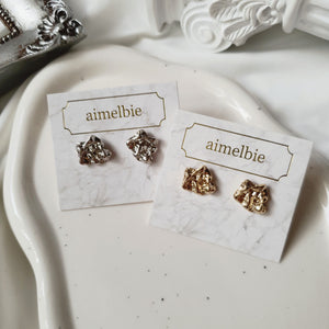 Vintage Fragment Earrings - Gold