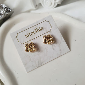 Vintage Fragment Earrings - Gold