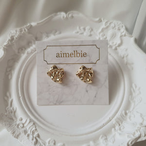 Vintage Fragment Earrings - Gold