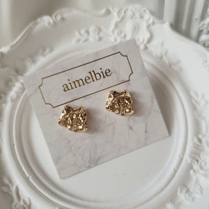 Vintage Fragment Earrings - Gold