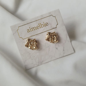 Vintage Fragment Earrings - Gold