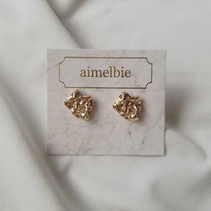 Vintage Fragment Earrings - Gold