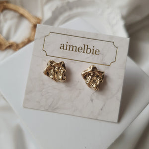 Vintage Fragment Earrings - Gold