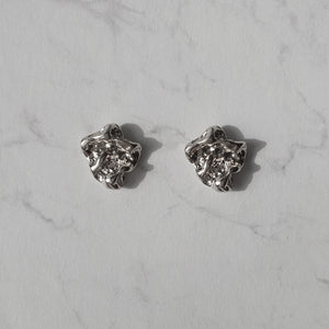 Vintage Fragment Earrings - Silver