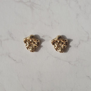 Vintage Fragment Earrings - Gold