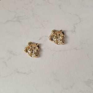 Vintage Fragment Earrings - Gold