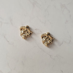 Vintage Fragment Earrings - Gold