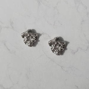 Vintage Fragment Earrings - Silver