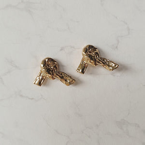 Vintage Knot Earrings - Gold