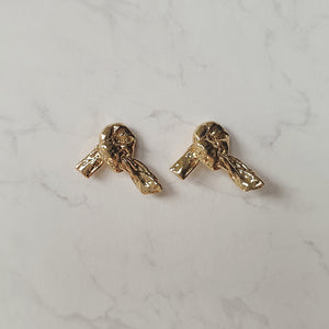 Vintage Knot Earrings - Gold