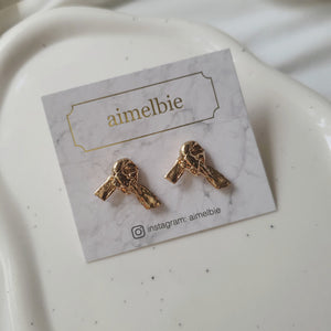 Vintage Knot Earrings - Gold