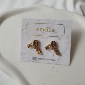 Vintage Knot Earrings - Gold