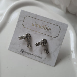 Vintage Knot Earrings - Silver