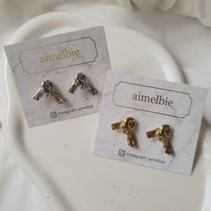 Vintage Knot Earrings - Gold