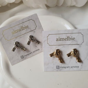 Vintage Knot Earrings - Gold