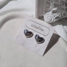 Load image into Gallery viewer, Olivia Heart Earrings - Silver