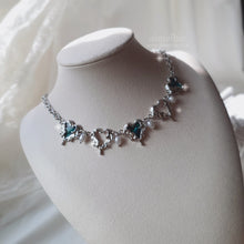 Load image into Gallery viewer, Ocean Wave Blue Heart Necklace