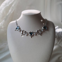 Load image into Gallery viewer, Ocean Wave Blue Heart Necklace