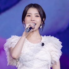 Load image into Gallery viewer, [IU Earrings] Heart Crystal and Pearl Earrings - Rosepink