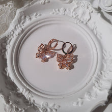 Load image into Gallery viewer, Butterfly Fairy Huggies Earrings - Rosegold