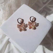 Load image into Gallery viewer, Butterfly Fairy Huggies Earrings - Rosegold