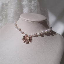 Load image into Gallery viewer, Adorable Ribbon Pearl Choker - Rosegold ver.