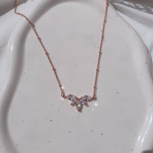 Load image into Gallery viewer, Heavenly Crystal Semi Choker Necklace - Rosegold