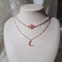 Load image into Gallery viewer, Art Nouveau Moon - necklace - Rosegold ver.