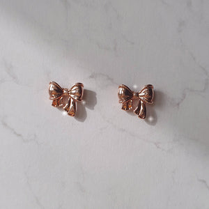 Petit Daily Ribbon Earrings - Rosegold