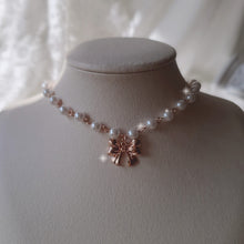 Load image into Gallery viewer, Adorable Ribbon Pearl Choker - Rosegold ver.