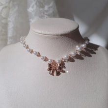 Load image into Gallery viewer, Adorable Ribbon Pearl Choker - Rosegold ver.