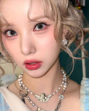 Load image into Gallery viewer, Baroque Angel Pearl Choker Necklace - Silver (VIVIZ Eunha, KISS OF LIFE Julie Necklace)