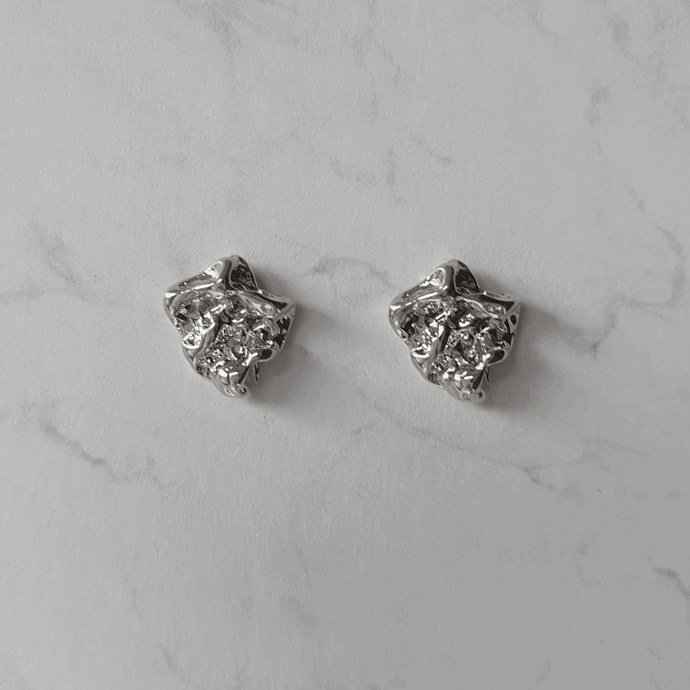 Vintage Fragment Earrings - Silver