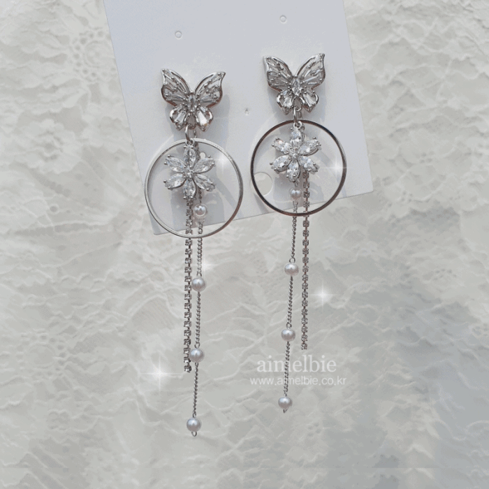 [IU Earrings] Butterfly Fairy in the Garden Earrings