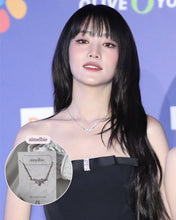 Load image into Gallery viewer, [IVE Wonyoung Necklace] Heavenly Crystal Semi Choker Necklace - Silver