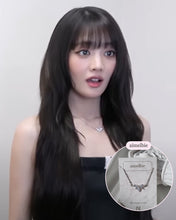 Load image into Gallery viewer, [IVE Wonyoung Necklace] Heavenly Crystal Semi Choker Necklace - Silver