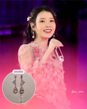 Load image into Gallery viewer, [IU Earrings] Heavenly Crystal Earrings - Champagne Pink ver.