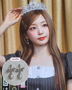 [SNSD Tiffany Earrings] Mary Earrings - Pearl Version (Silver)