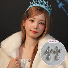Load image into Gallery viewer, [SNSD Tiffany Earrings] Mary Earrings - Pearl Version (Silver)