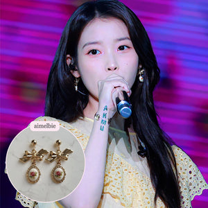 [IU Earrings] Mary Earrings - Vintage Rose Version