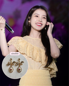 [IU Earrings] Mary Earrings - Vintage Rose Version