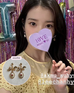 [IU Earrings] Mary Earrings - Vintage Rose Version